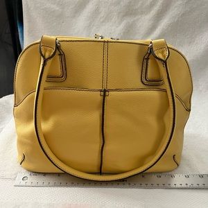 Tignanello FAB Function Dome Satchel W/Organization. Yellow.